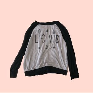 Long sleeve “love”